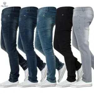 定制Silm Fit Bootcut撕裂Pantalones De Hombre拉链牛仔裤男士仿旧品牌设计师牛仔裤男士紧身牛仔裤