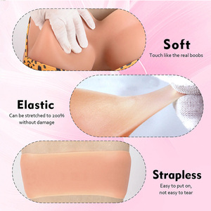 Housse de poitrine en silicone artificiel super douce pour femme, accessoire de drag queen, confortable - Product Image 2