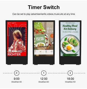 43 \ "di động Pin hoạt động LCD quảng cáo ngoài trời màn hình Poster cho thang máy wayfinding Giáo Dục & Chào mừng bạn hiển thị - Product Image 5