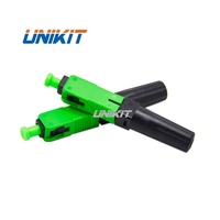 Uso repetido Modo único UNIKIT Tornillo Tipo cola Fibra óptica SC APC Conector rápido para cable de caída Conector rápido de fibra óptica