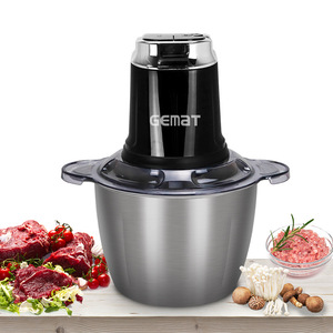 Picadora de Alimentos Eléctrica GemAT de 3L, Picadora de Carne Multifuncional de Acero Inoxidable para Picar y Procesar Alimentos para Bebés - Product Image 4