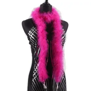 Hot Pink Marabou Boas Türkei Kunst pelz Weiß Boa Für Party Kleidung Dekoration