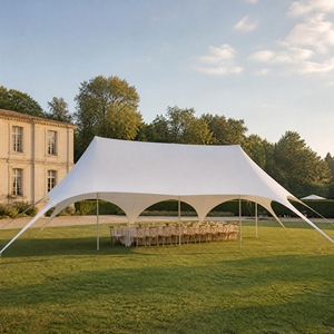 Tente de réception imperméable en tissu Oxford 900D, 6x10m, 10x15m, abri extérieur pour mariages et événements, grande hauteur de 4m, protection solaire anti-UV - Product Image 2