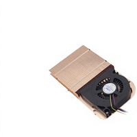 Refroidisseur de CPU à ailettes entièrement en cuivre pour PC industriels, kit de refroidissement par air, module thermique miniature, ventilateur tout-en-un pour systèmes de contrôle industriels