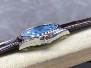Reloj Mecánico de Lujo de Súper Calidad, 40 mm, 8+ de Fábrica, Acero 904, Movimiento ETA 7140, Esfera Azul 52-509, Reloj 1908 - Product Image 5
