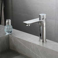 Robinet sans contact à capteur automatique de haute qualité mains libres évier de salle de bain intelligent mitigeur de lavabo