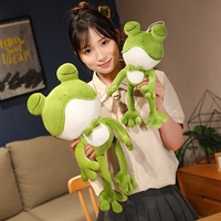 Vente en gros de poupées Kawaii en peluche grenouille douce peluches cadeaux grenouille en peluche