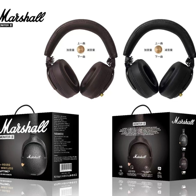 Wireless Headphones Over Ear  5.0 Heavy Bass Foldable for Marshall Major 4th 2nd Gen Phone PC Travel
