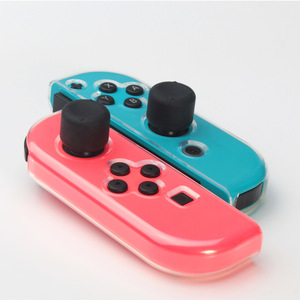 RALAN für Joycon Griffs Soft TPU Hülle Schalter 2 in 1 klare NS Abdeckung mit 6 Stück schwarzen Griffen - Product Image 3