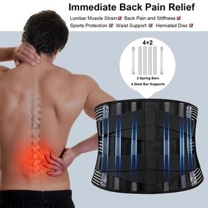 Faja Lumbar Ortopédica Transpirable con 6 Varillas Antideslizantes para Alivio del Dolor en el Gimnasio - Venta al por Mayor - Product Image 5