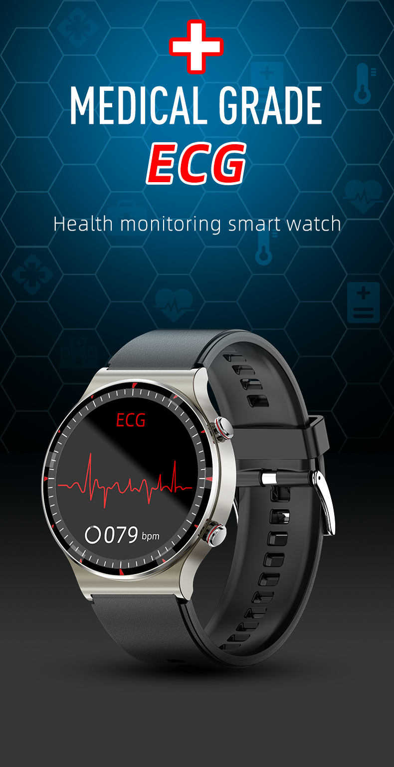 Medical Grade Ecg Smartwatch Atrial Fibrillation Ecg Smartwatch - Main Image