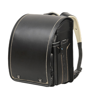Dioorso Japanese Style <b>Student</b> <b>Backpack</b> Black Gold Thread Embroidery Spine Protecting Lightweight School Education Grade 1-5 - Product Image 1
