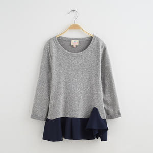 Dropshipping ropa al por mayor cuello redondo Patchwork en blanco alta calidad sudaderas producción - Product Image 4