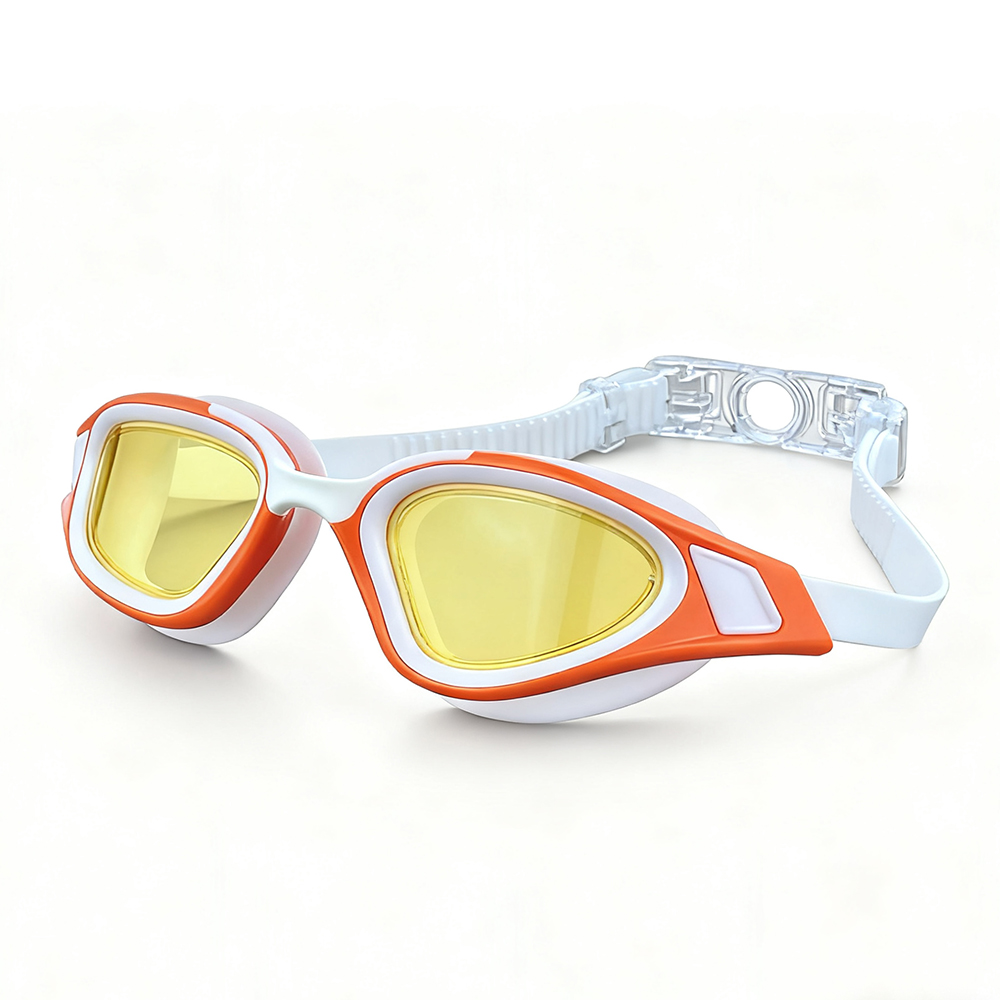 Blanco y naranja (lentes doradas)