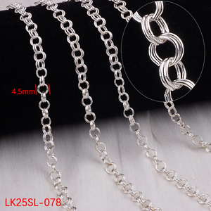 โซ่ค<span class=keywords><strong>ล</strong></span>้องสายสร้อยแบบมีหลายขนาดทำ S925ทำเครื่องประดับสำหรับทุกเพศแบบ DIY ทำเครื่องประดับแบบถาวร - Product Image 5