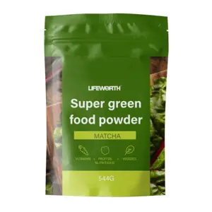 Amazon Hot Sale Green Superfood Powder Blend Super Green Food Boost Energy Detox Enhance Health Superfood Mix Powder