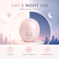 Crème Visage Éclaircissante Unifiante au Niacinamide, Correctrice de Teint, Hydratante au Céramide et Acide Hyaluronique, Effet Rose Lacté 24H