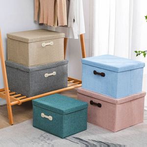 <b>30L</b> Multi-Purpose Fabric <b>Storage</b> <b>Boxes</b> with Handles for Wardrobe Living Room - Product Image 1