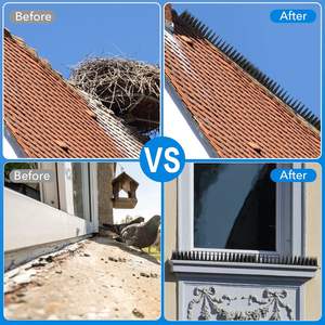 Houd Vogels Weg Dak Hek Raam Nest Vogel Spikes Duif Eekhoorn Wasbeer Kat Afschrikkende Piek Buiten Anti-Robin Verdediger - Product Image 6