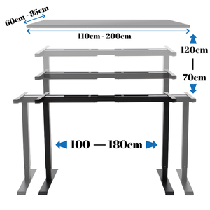 EFU-E6 Electric <strong>Standing</strong> Office Desk Auto <strong>Standing</strong> Desk Laptop Monitor Electric Height Adjustable <strong>Computer</strong> Desk - Product Image 4