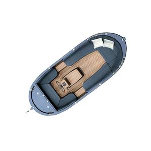 Dinghy en fibre de verre d'occasion avec support hors-bord, idéal pour le service de compagnie ou les trajets aquatiques de courte distance - Product Image 2