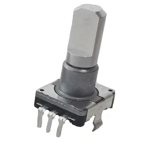 code EC11E15244G1 car volume with button switch 30 points 15 pulse potentiometer 20 half shaft
