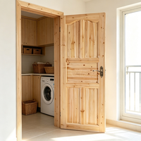 Porte en bois massif de sapin massif pour projet d'ingénierie, grande quantité, porte de chambre en bois massif pour hôtel