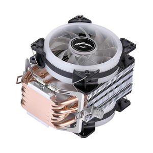Enfriador de CPU de Cobre y Aluminio con 6 Tubos de Calor para LGA 1700/1150/1155/i5/i7, <span class=keywords><strong>2</strong></span> Ventiladores de 90 mm con Rodamiento Fluido, 60 CFM, 25 dBA, Silencioso - Product Image 5