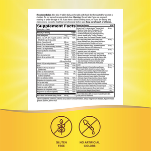 LIFEWORTH 50 Plus Comprimés de multivitamines pour hommes Soutenir la santé immunitaire avec des vitamines <span class=keywords><strong>B12</strong></span> C D <span class=keywords><strong>E</strong></span> - Product Image 3