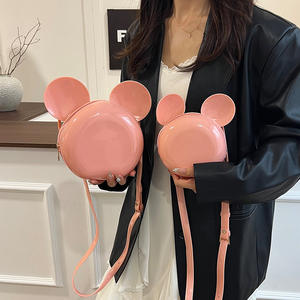 Nuevo ratón mujeres niños niño <span class=keywords><strong>bolso</strong></span> <span class=keywords><strong>Minnie</strong></span> hombro Diagonal <span class=keywords><strong>bolso</strong></span> Casual moda chica PU <span class=keywords><strong>bolso</strong></span> redondo regalos de cumpleaños - Product Image 6