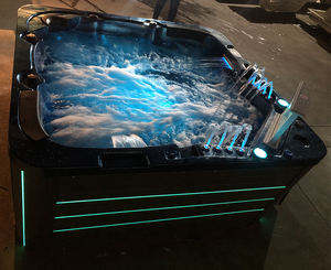 Bañera de hidromasaje Spa al aire libre Bañeras Jacuzziss Spa al aire libre Piscina climatizada Acrílico Jacuzzier cuadrado 5 Personas Terapia de sal bañera de hidromasaje <span class=keywords><strong>Exterior</strong></span> - Product Image 6
