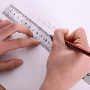 Linyu Ly12 20Cm Chất Lượng Cao Straight Edge Kim Loại Cai Cai Cai Cai Từ Phúc Jian Cho Đo - Product Image 6