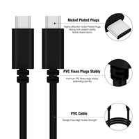 Kabel USB C Kecepatan Transmisi Data Tinggi 5Gbps Tipe C