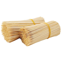 Brochettes de barbecue longues en bambou naturel de qualité alimentaire, écologiques, biodégradables, pointues, portables pour camping en extérieur et grillades au charbon de bois