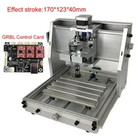 Kit de cadre CNC en aluminium 1712 avec moteur de broche 775, pince ER11, machine de gravure sur bois CNC DIY GRBL, course de la poulie 170x120x40mm