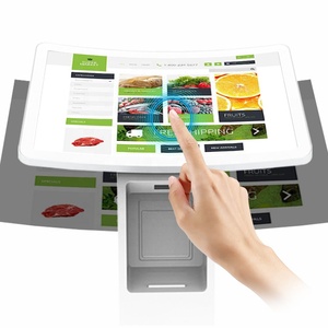 New Design Horizontal Self Service Terminal QR Code <b>Scanner</b> Nfc RFID Reader <b>Printer</b> 23.6" 32"self-service Food Order Kiosk - Product Image 4
