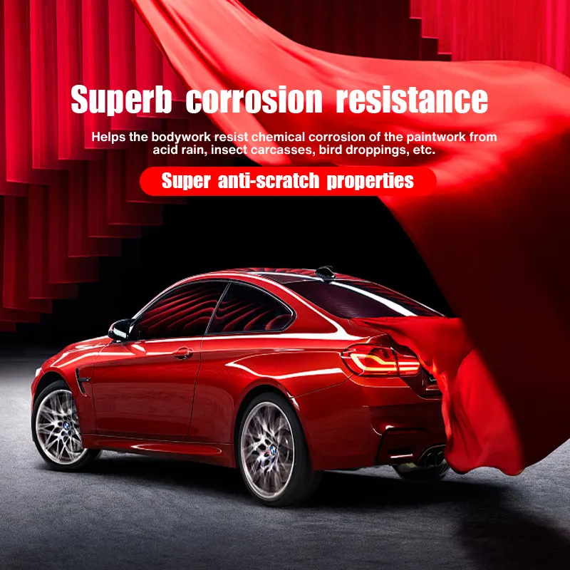 Le manteau de voiture rouge de peinture de changement de couleur de jet peut éplucher la protection de peinture de film protecteur de voiture