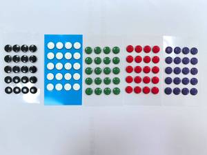 24PCS tùy chỉnh băng V2 chân Nhãn dán màu hồng DIY chấm nhỏ chân Pad arc cạnh esptiger 5.5mm 6mm 6.5mm 7mm - Product Image 3