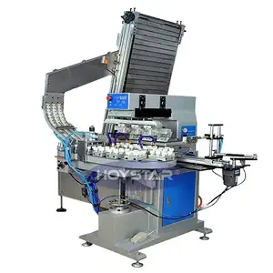 Four Color Aluminium/Beer/Plastic Bottle Caps Pad Printing Machine For Print Logo On Bottle Cap Pad