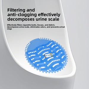 Pastilles désodorisantes pour urinoir pour hommes avec filtre anti-éclaboussures, anti-obstruction et tampon désodorisant pour écran d'urinoir - Product Image 3