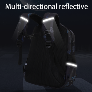 Cartable pour Élèves du Primaire Nouveau 2025, Garçons Filles Rayé Fermeture Éclair Nylon Sac à Dos Épaules Grande Capacité Durable - Product Image 6