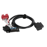 Arnés de cables de escáner de diagnóstico OBD2 macho a hembra derecha de 16 pines Fush Cable derecho para lectura de código de falla