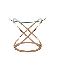 Table basse ronde en verre moderne du Canada pour salon, meubles brillants pour la maison