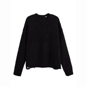 Suéter Jacquard personalizado del fabricante para hombre, Jersey de punto de manga larga, suéter de calavera de punto desgastado para hombre - Product Image 2