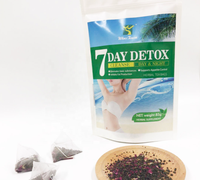 Té de desintoxicación rápida a base de hierbas, desintoxicación plana, Té adelgazante, 7 días