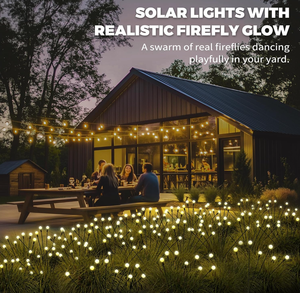 Lampes solaires d'extérieur étanches, décor de jardin en forme de lucioles pour cour féerique, lampe solaire LED étanche IP65 pour extérieur - Product Image 6