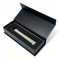Boîtes d'emballage magnétiques personnalisées avec logo pour stylos de signature, boîtes à stylos en carton noir personnalisées pour entreprises