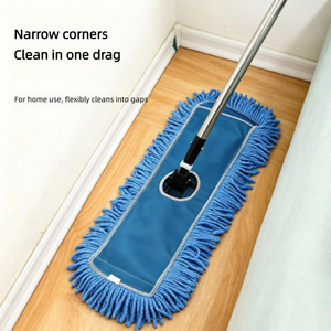 Mop per Pulizie a Secco e Umido per Grandi Hotel e Centri Commerciali, con Palo in Acciaio Inossidabile, Sostenibile, Leggero, con Strizzatura su Quattro Lati, per Europa e USA - Product Image 4
