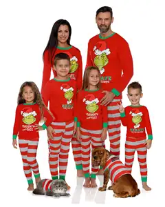 Рождественские пижамы, семейные рождественские пижамы, одежда для родителей и детей