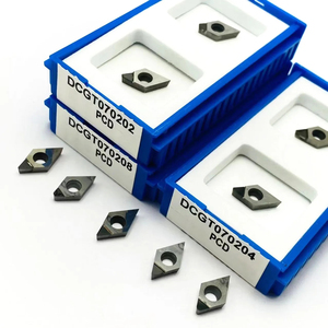 PCD kim cương chèn biến công cụ cắt dcgt 070202 cho nhôm kim loại màu đồng chip CNC PCD dcgt Công cụ Cắt - Product Image 1